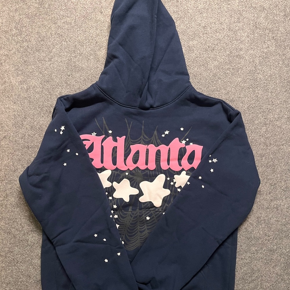 Sp5der Atlanta Hoodie ‘Navy’ | Men’s Small